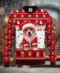 Corgi Noel Cute Thanksgiving Women Mens Ugly Christmas Sweater