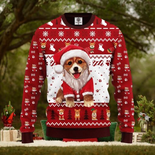 Corgi Noel Cute Thanksgiving Women Mens Ugly Christmas Sweater