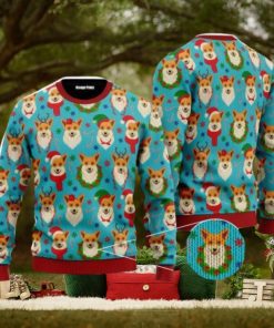Corgi Snow Dog Christmas Unisex Ugly Sweater