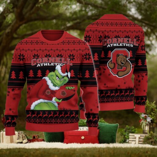 Cornell Big Red Grinch Ugly Christmas Sweater