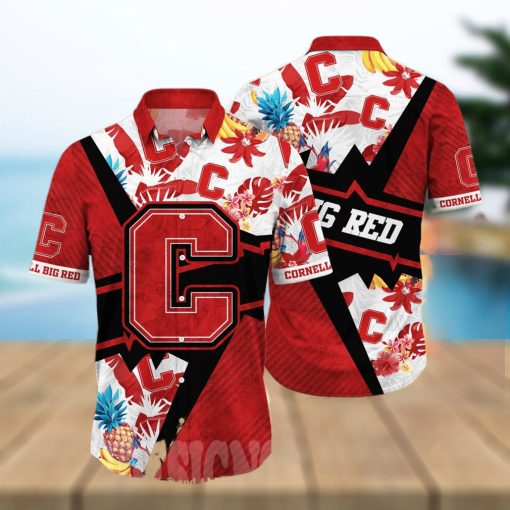 Cornell Big Red NCAA Floral All Over Print Classic Hawaiian Shirt