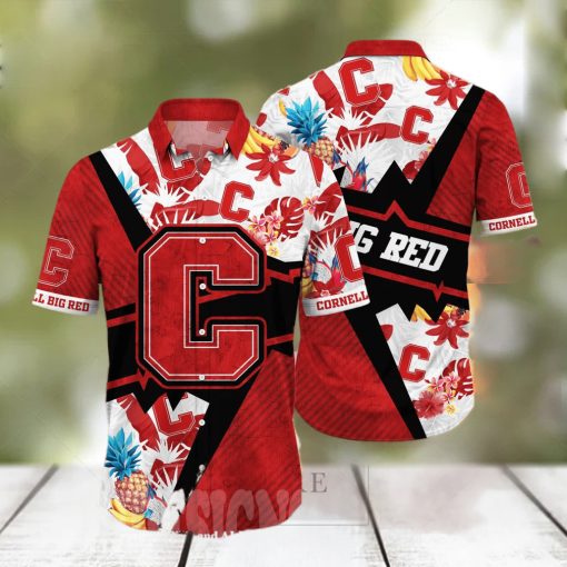 Cornell Big Red NCAA Floral All Over Print Classic Hawaiian Shirt