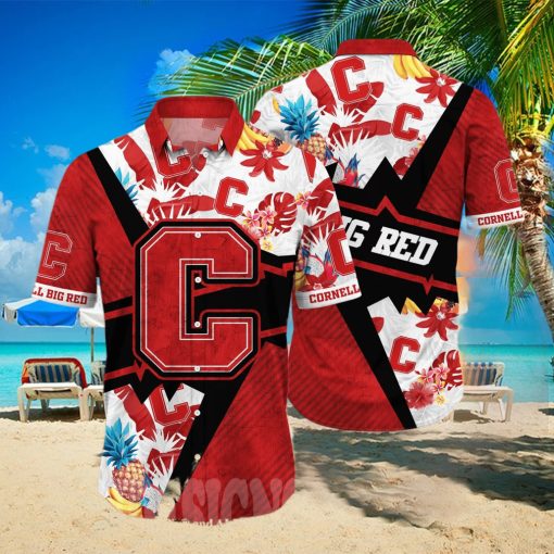 Cornell Big Red NCAA Floral All Over Print Classic Hawaiian Shirt