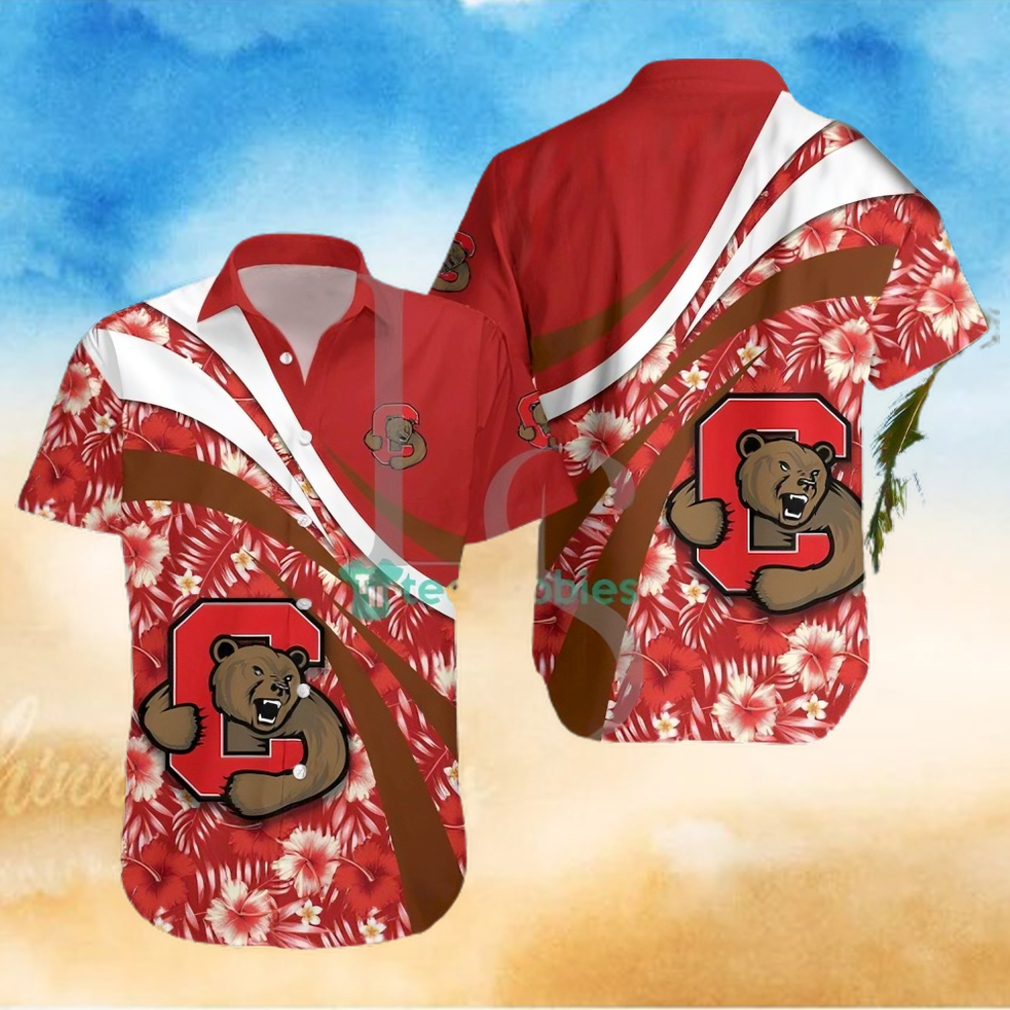 Cornell Big Red NCAA Hibiscus Tropical Flower Hawaiian Shirt