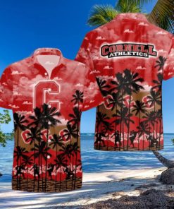 Cornell Big Red Palms Tree Hawaiian Shirt