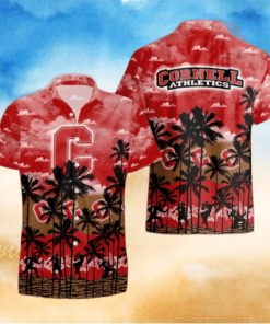 Cornell Big Red Palms Tree Hawaiian Shirt