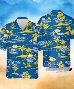 Corona Aloha Beach Pattern Hawaiian Shirt
