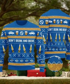 Corona Don’t Drink And Drive Blue Knitted 3D Sweater Gift For Xmas