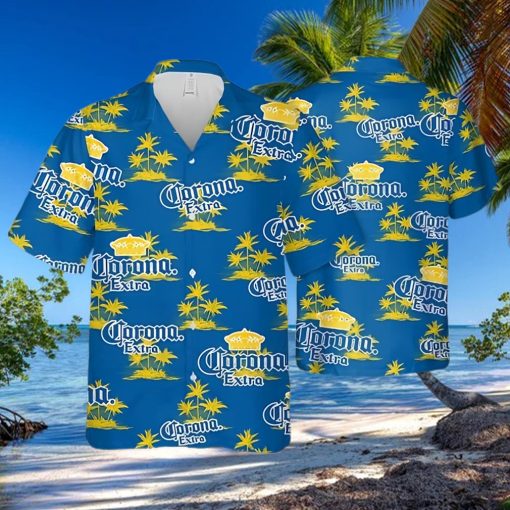 Corona Extra Island Pattern Hawaiian Shirt Gift For Beach Vacation