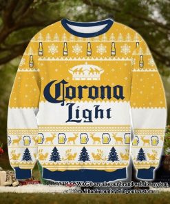 Corona Light Beer Ugly Christmas Wool Knitted Sweater