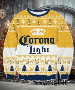 Corona Light Beer Ugly Christmas Wool Knitted Sweater