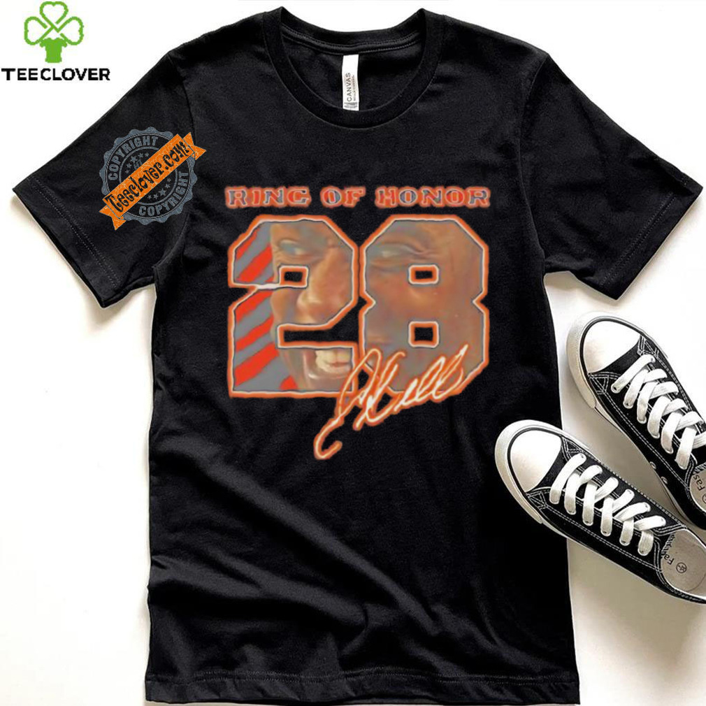 Correy Dillon 28 Cincinnati Bengals football ring of honor signature shirt Correy Dillon 28 Cincinnati Bengals football ring of honor signature shirt