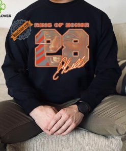 Correy Dillon 28 Cincinnati Bengals football ring of honor signature shirt