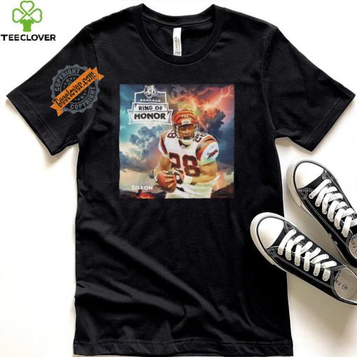 Correy Dillon Cincinnati Bengals football ring of honor shirt