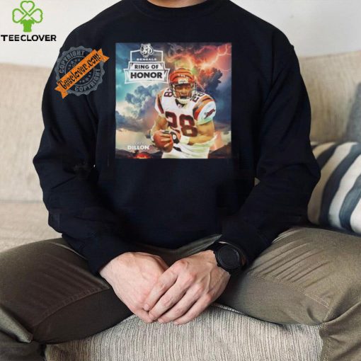 Correy Dillon Cincinnati Bengals football ring of honor shirt