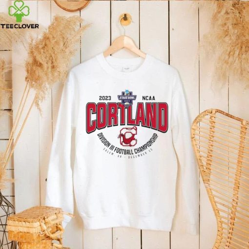 Cortland Red Dragons 2023 NCAA Stagg Bowl Division III Football Championship logo t hoodie, sweater, longsleeve, shirt v-neck, t-shirt