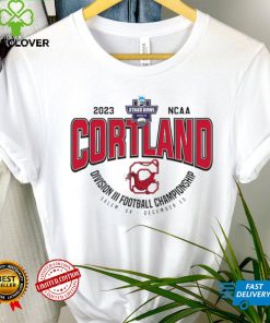 Cortland Red Dragons 2023 NCAA Stagg Bowl Division III Football Championship logo t hoodie, sweater, longsleeve, shirt v-neck, t-shirt