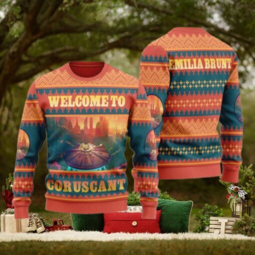 Coruscant Star Wars Ugly Sweater, Coruscant City Ugly Christmas Sweater