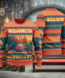 Coruscant Star Wars Ugly Sweater, Coruscant City Ugly Christmas Sweater