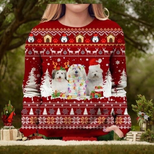 Coton De Tulear Ugly Christmas Holiday Sweater