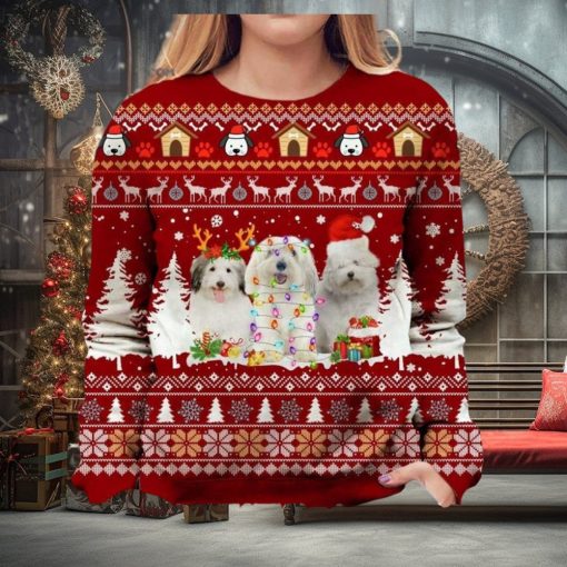 Coton De Tulear Ugly Christmas Holiday Sweater