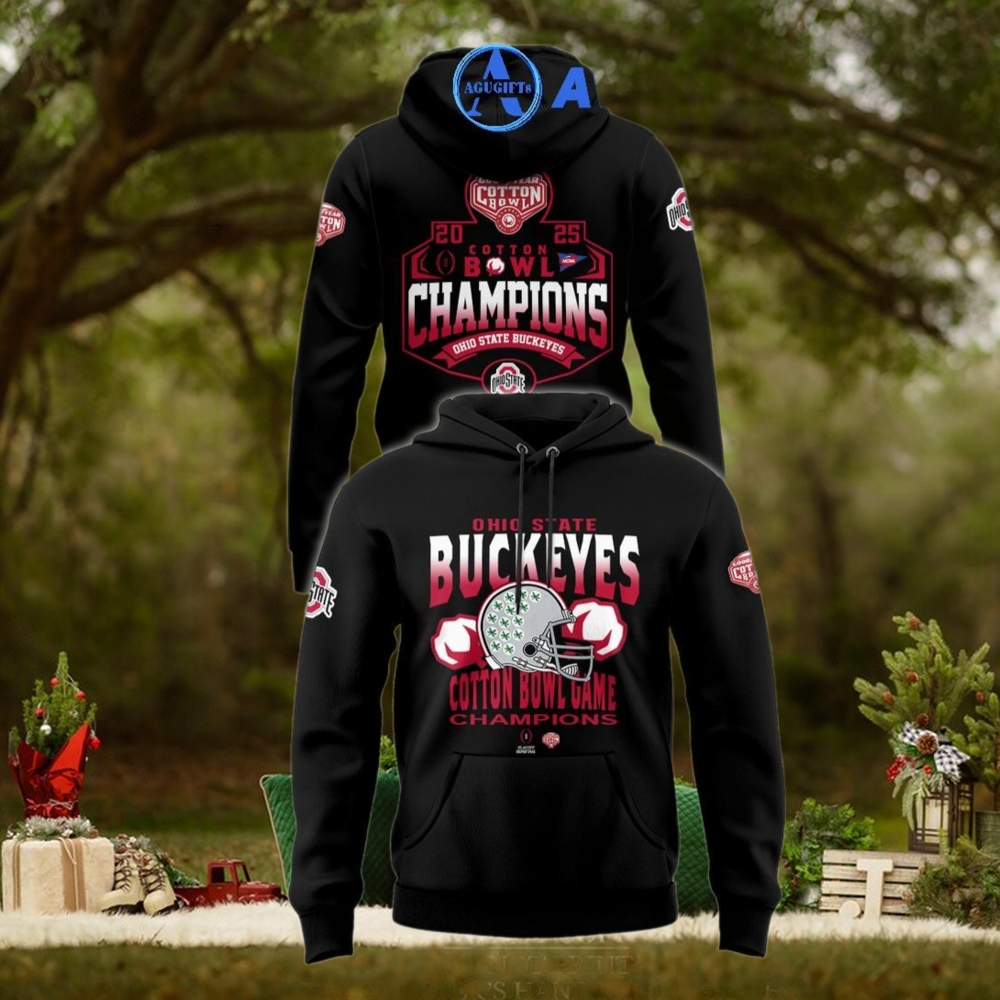 Cotton Bowl Champions 2025 For Ohio State Buckeyes For Fans Limited Hoodie Cotton Bowl Champions 2025 For Ohio State Buckeyes For Fans Limited Hoodie