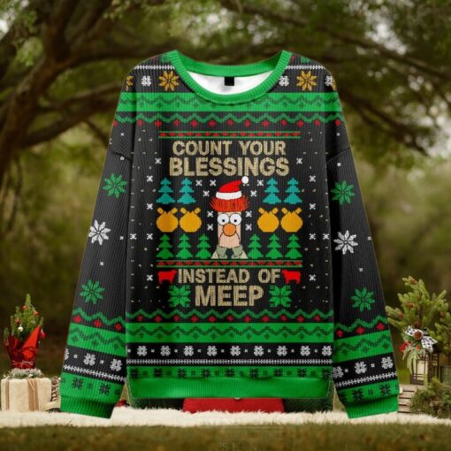 Count Your Blessings,Instead of Meep Ugly Christmas Sweater