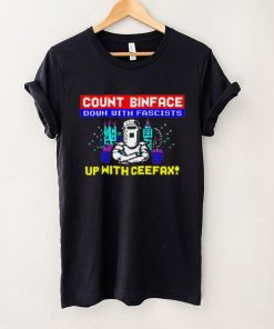 Count binface down with fascists up with ceefax hoodie, sweater, longsleeve, shirt v-neck, t-shirt