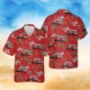 International 756 Tractor Hawaiian Shirt Tropical Beach