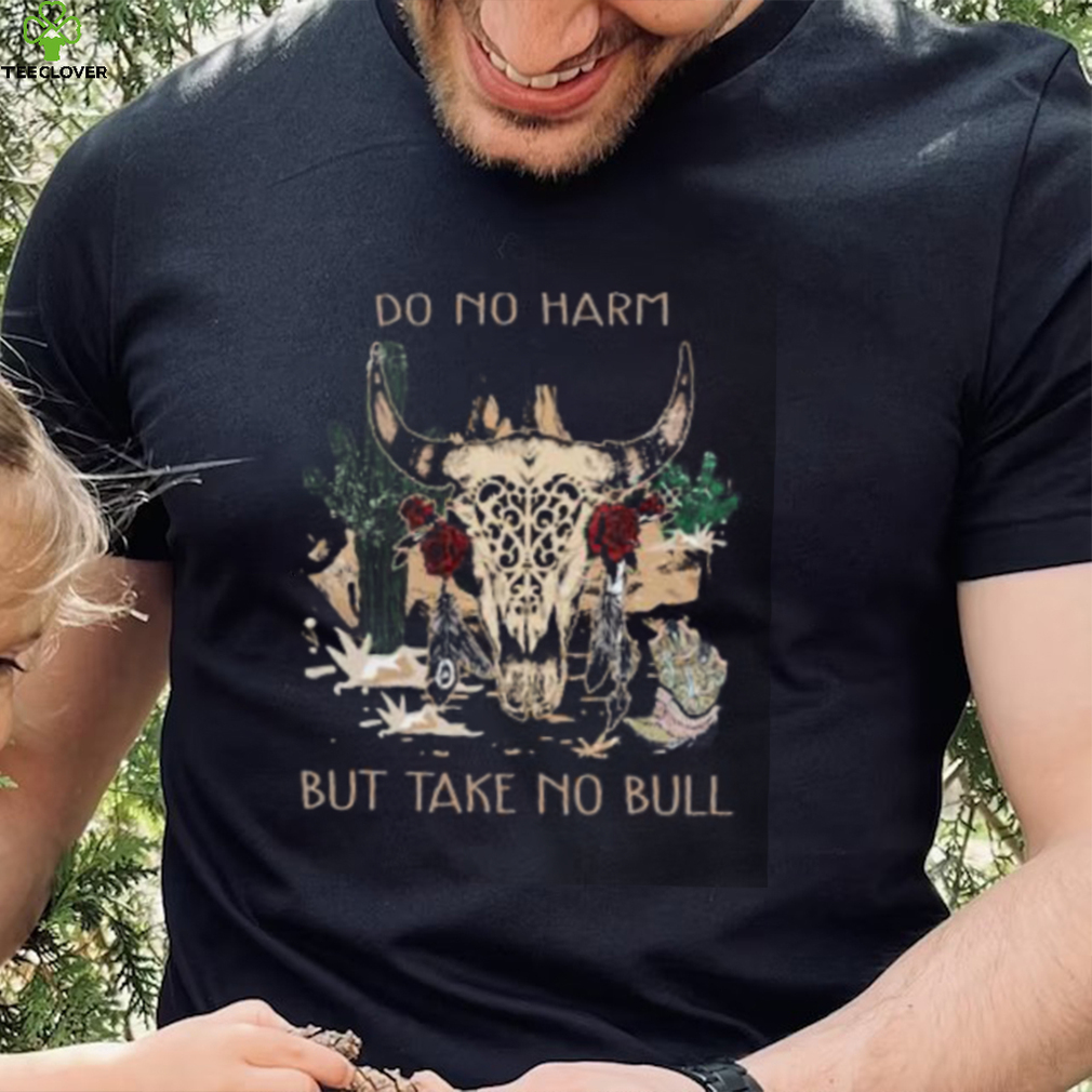 Country Music But Take No Bull Cowboy Desert Leopard Roses T Shirt