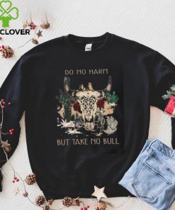 Country Music But Take No Bull Cowboy Desert Leopard Roses T Shirt