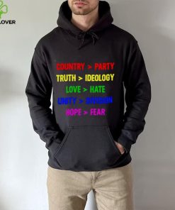 Country party truth ideology love hate unity division hope fear shirt 3 Country party truth ideology love hate unity division hope fear shirt