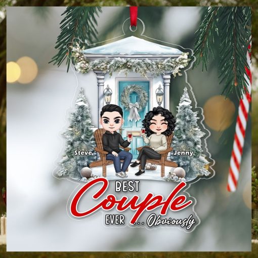 Couple, Best Couple Ever… Obviously, Personalized Ornament, Christmas Gifts For Couple