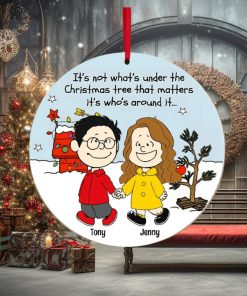 Couple, Under The Christmas Tree, Personalized Ornament, Christmas Gifts For Couple, 04qhpo260923hh