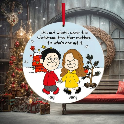 Couple, Under The Christmas Tree, Personalized Ornament, Christmas Gifts For Couple, 04qhpo260923hh