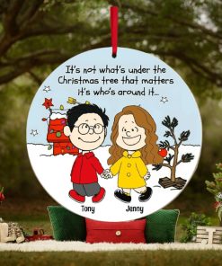 Couple, Under The Christmas Tree, Personalized Ornament, Christmas Gifts For Couple, 04qhpo260923hh