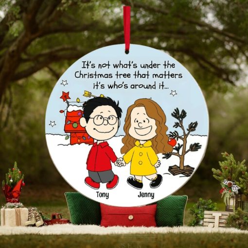 Couple, Under The Christmas Tree, Personalized Ornament, Christmas Gifts For Couple, 04qhpo260923hh