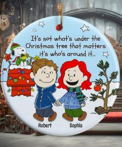 Couple, Under The Christmas Tree, Personalized Ornament, Christmas Gifts For Couple