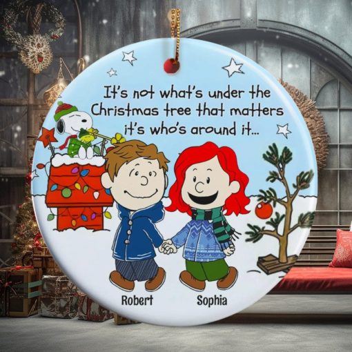 Couple, Under The Christmas Tree, Personalized Ornament, Christmas Gifts For Couple