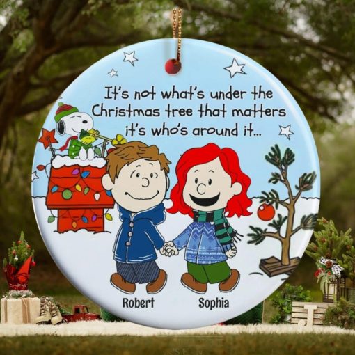 Couple, Under The Christmas Tree, Personalized Ornament, Christmas Gifts For Couple