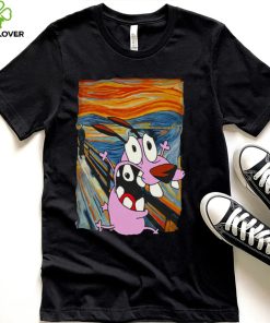 Courage The Cowardly Dog The Scream Cartoon Art T Shirt