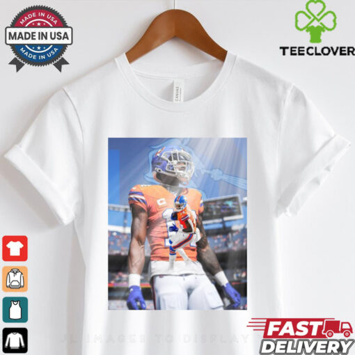 Courtland Sutton #14 of the Denver Broncos NFL Poster t hoodie, sweater, longsleeve, shirt v-neck, t-shirt