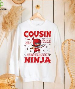 Cousin Of The Birthday Ninja Family Matching Ninja Birthday T Shirt