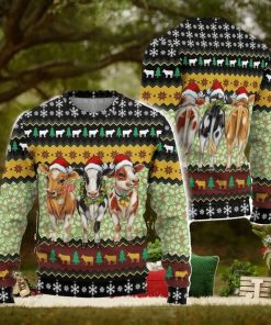 Cow Christmas Lights Ugly Christmas Sweater Men And Women Christmas Gift Sweater