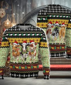 Cow Christmas Lights Ugly Christmas Sweater Men And Women Christmas Gift Sweater