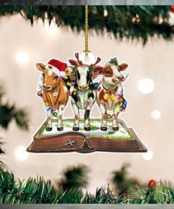 Cow Christmas Ornament 2023 Christmas Tree Ornament Gifts For Cow Lovers