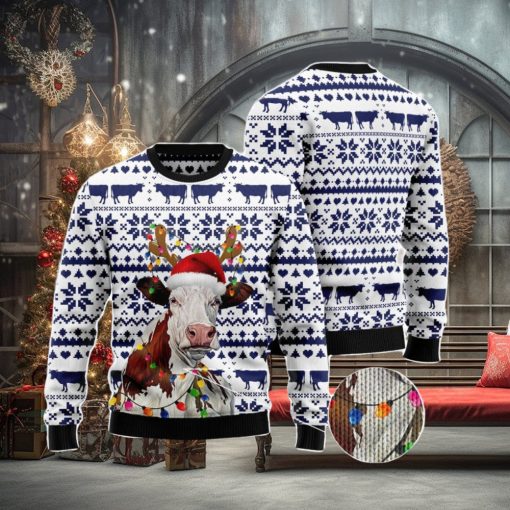 Cow Christmas Reunion Ugly Christmas Sweater AOP All Over Printed Sweater