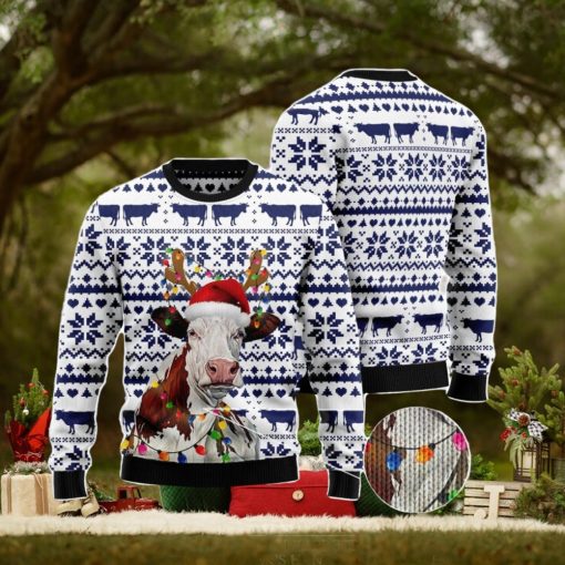 Cow Christmas Reunion Ugly Christmas Sweater AOP All Over Printed Sweater