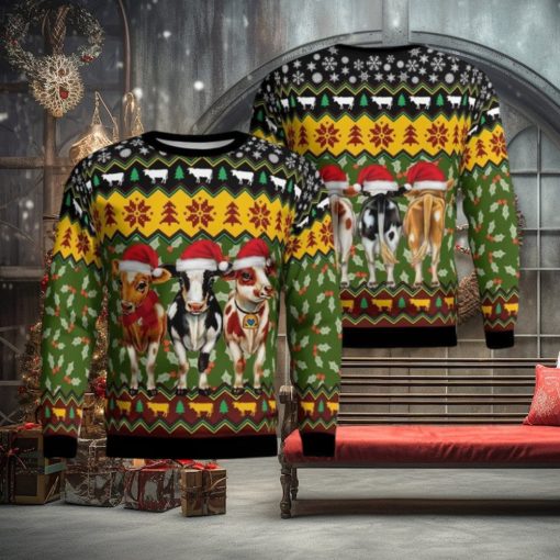 Cow Christmas Ugly Sweater
