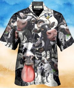 Cow Funny Dairy Cow Happy Life In The Farm Hawaiian Shirt – Trendy Aloha